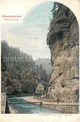 AK / Ansichtskarte Edmundsklamm_Boehmen Edmundsgrund Edmundsklamm_Boehmen