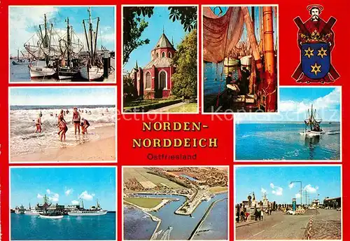 AK / Ansichtskarte Norden_Norddeich_Ostfriesland Hafen Fliegeraufnahme Norden_Norddeich