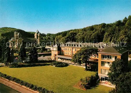 AK / Ansichtskarte Maria_Laach_Glees Abteikirche Seehotel  Maria_Laach_Glees