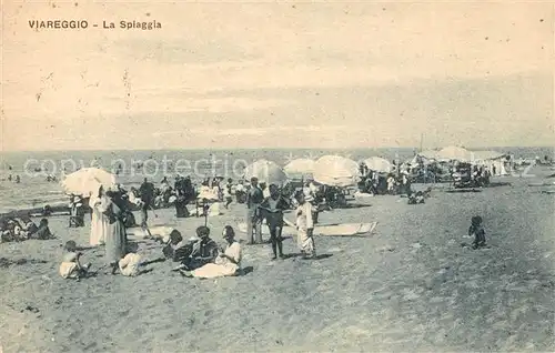 AK / Ansichtskarte Viareggio La Spiaggia viareggio