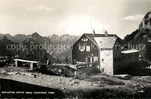 AK / Ansichtskarte Achensee Erfurter Huette Achensee