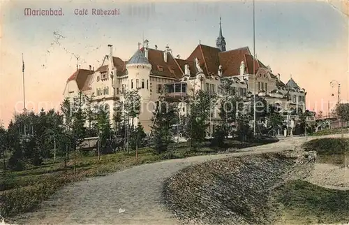 AK / Ansichtskarte Marienbad_Tschechien_Boehmen Cafe Ruebezahl Marienbad_Tschechien