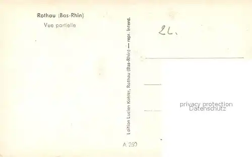 AK / Ansichtskarte Rothau_Bas Rhin Vue partielle aerienne Rothau Bas Rhin