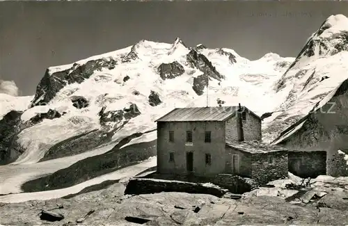 AK / Ansichtskarte Zermatt_VS Gandegg Huette Monte Rosa Zermatt_VS