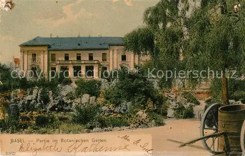 AK / Ansichtskarte Basel_BS Partie im Botanischen Garten Basel_BS