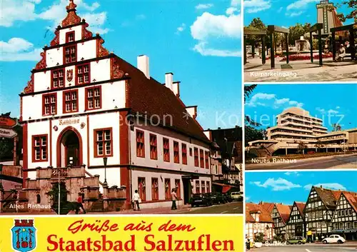 AK / Ansichtskarte Bad_Salzuflen Altes Rathaus Neues Rathaus  Bad_Salzuflen