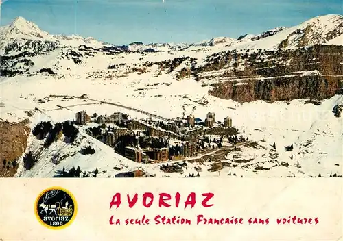 AK / Ansichtskarte Avoriaz Station d hiver et les pistes Alpes Francaises vue aerienne Avoriaz