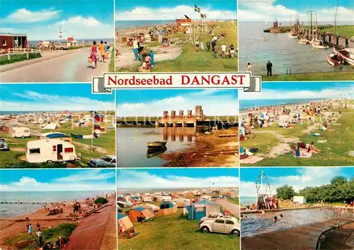 AK / Ansichtskarte Dangast_Nordseebad Promenade Strand Hafen Schleuse Campingplatz Freibad Dangast_Nordseebad