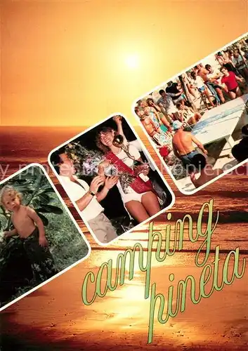 AK / Ansichtskarte Jesolo Camping Pineta Park Oriente Sonnenuntergang am Meer Jesolo