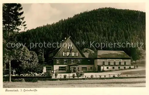 AK / Ansichtskarte Komotau Gastwirtschaft 3. Grundmuehle  Komotau