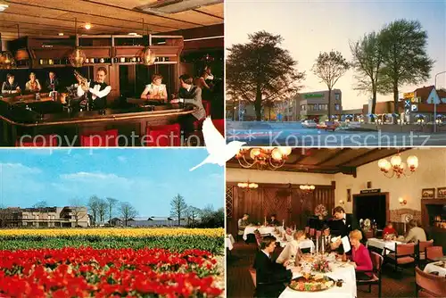 AK / Ansichtskarte Lisse De Nachtegaal Van Lisse Hotel Restaurant Tulpenbeet Lisse