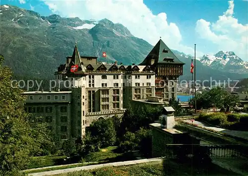 AK / Ansichtskarte St_Moritz_GR Hotel Palace Alpen St_Moritz_GR