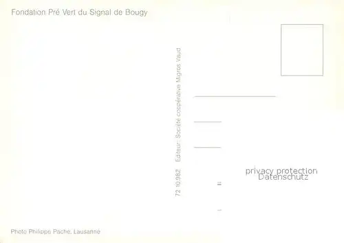 AK / Ansichtskarte Bougy Villars Fondation Pre Vert du Signal de Bougy vue aerienne Bougy Villars