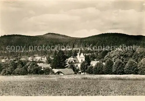 AK / Ansichtskarte Karlsthal_Karlovice_ve_Slezsku Zotavovna ROH Zemsky dum Erholungsheim des Gewerkschaftsbundes Landesheim 