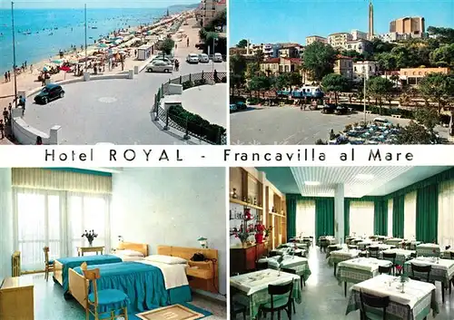 AK / Ansichtskarte Francavilla Hotel Royal Strand Zimmer Speisesaal Francavilla