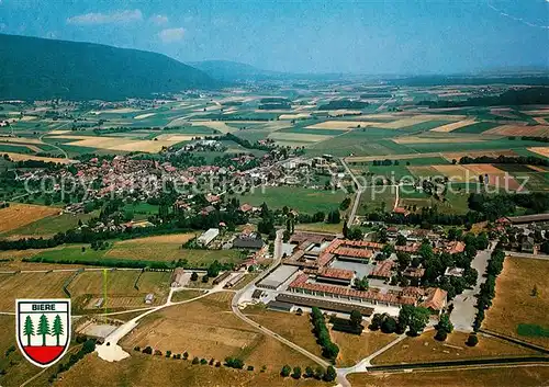 AK / Ansichtskarte Biere_VD Fliegeraufnahme mit Kaserne Biere_VD