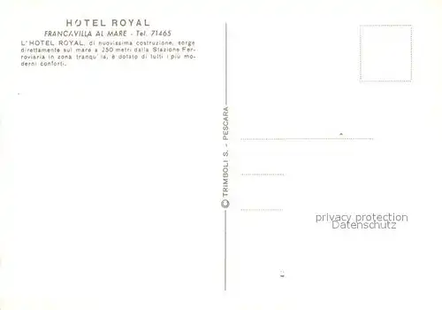 AK / Ansichtskarte Francavilla Hotel Royal Francavilla