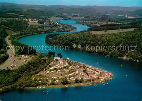 AK / Ansichtskarte Olpe_Biggesee Erholungsanlage Biggesee Kirchesohl Fliegeraufnahme Olpe Biggesee