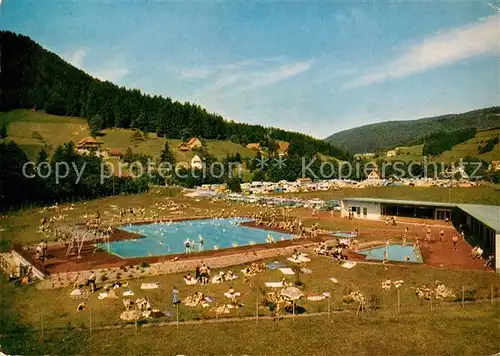 AK / Ansichtskarte Mitteltal_Schwarzwald Freischwimmbad Mitteltal Schwarzwald