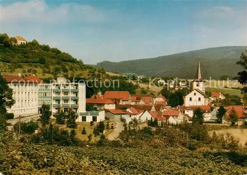 AK / Ansichtskarte Reichelsheim_Odenwald Sanatorium Goettmann mit Schloss Reichenberg Reichelsheim Odenwald