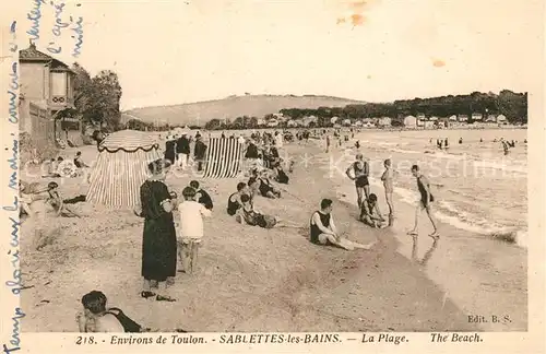 AK / Ansichtskarte Sablettes_les_Bains La Plage Sablettes_les_Bains