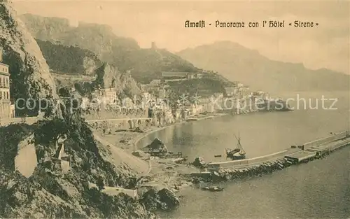 AK / Ansichtskarte Amalfi Panorama con Hotel Sirene Amalfi