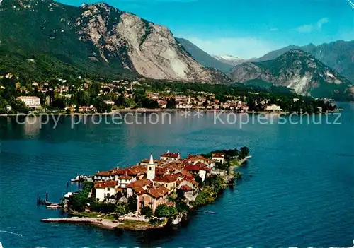 AK / Ansichtskarte Isola_Pescatori e Baveno viste dall aereo Isola_Pescatori