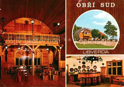 AK / Ansichtskarte Lazne_Libverda Restaurace Obri sud Jizerske Hory Riesenfass Lazne Libverda