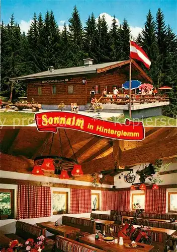 AK / Ansichtskarte Hinterglemm_Saalbach Jausenstation Sonnalm Hinterglemm_Saalbach