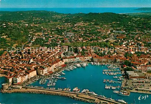 AK / Ansichtskarte Saint_Tropez_Var Le Port vue aerienne Saint_Tropez_Var