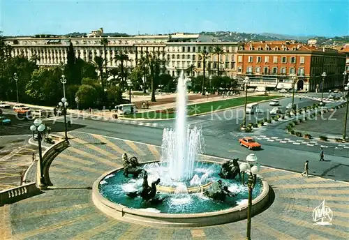 AK / Ansichtskarte Nice_Alpes_Maritimes Fontaine Place Massena Nice_Alpes_Maritimes