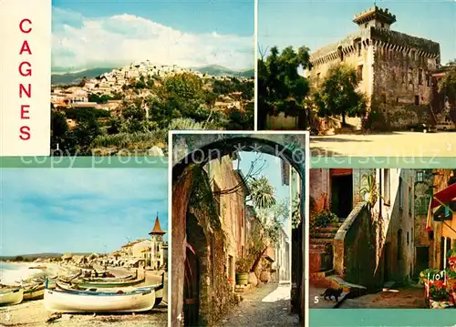 AK / Ansichtskarte Cagnes sur Mer Vue generale Chateau Port des Pecheurs vieilles rues Cagnes sur Mer
