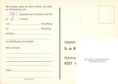 AK / Ansichtskarte Inzell Gesamtansicht mit Alpenpanorama Gaestehaus Schrittenlocher Inzell