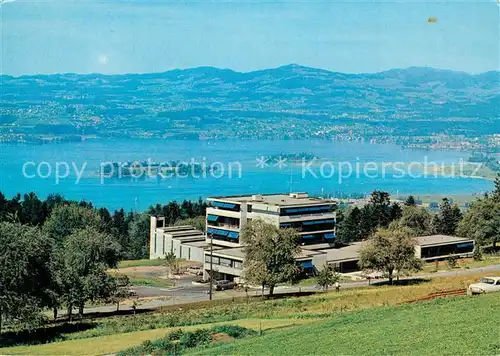 AK / Ansichtskarte Feusisberg Altersheim Pflegeheim Blick ueber den Zuerichsee Feusisberg