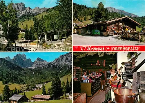 AK / Ansichtskarte Filzmoos Oberhofalm am Fusse der Bischofsmuetze Alpenpanorama Filzmoos