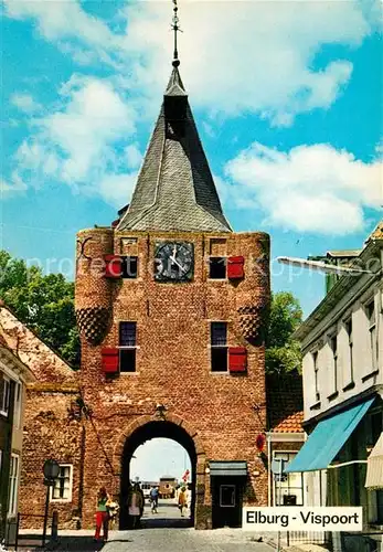 AK / Ansichtskarte Elburg Vispoort Elburg