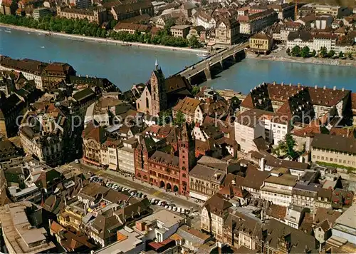 AK / Ansichtskarte Basel_BS Fliegeraufnahme Basel_BS