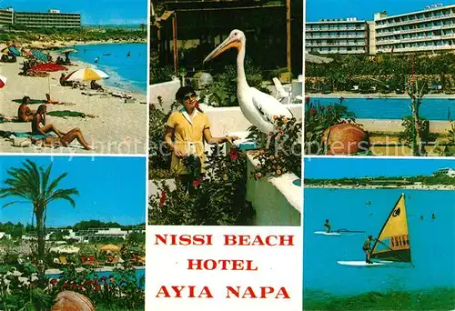 AK / Ansichtskarte Ayia_Napa_Agia_Napa Nissi Beach Hotel Swimming Pool Windsurfen  Ayia_Napa_Agia_Napa
