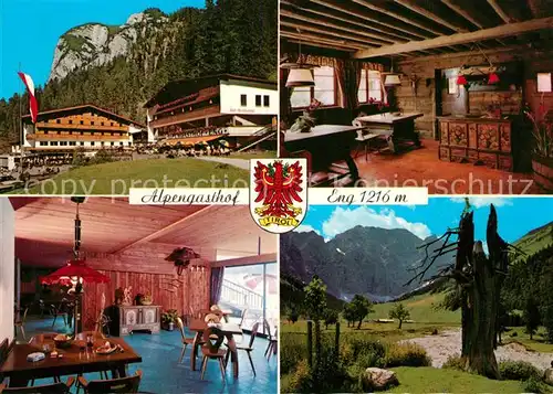 AK / Ansichtskarte Hinterriss_Tirol Alpengasthof Eng Landschaftspanorama Grosser Ahornbogen Hinterriss Tirol