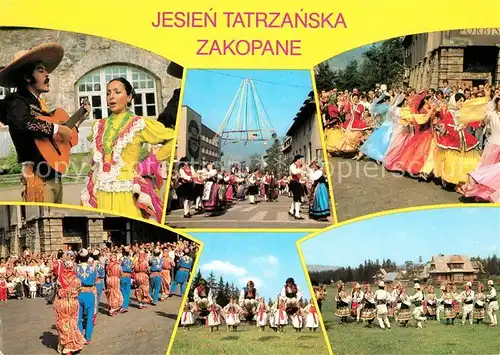 AK / Ansichtskarte Zakopane Jesien Tatrzanska Miedzynarodowy Festiwal Folkloru Ziem Gorskich Zakopane