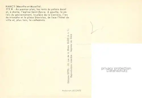AK / Ansichtskarte Nancy_Lothringen Vue aerienne Nancy Lothringen