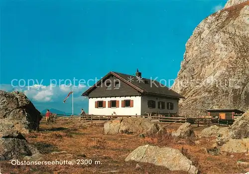 AK / Ansichtskarte Kartitsch Obstanserseehuette Berghuette Karnische Alpen Kartitsch