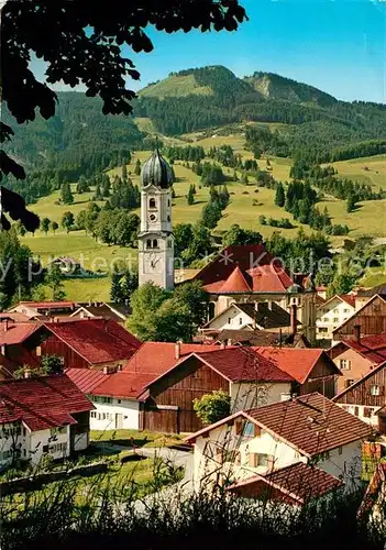 AK / Ansichtskarte Nesselwang Panorama Alpspitze Nesselwang