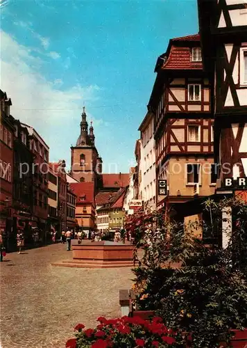 AK / Ansichtskarte Fulda Fussgaengerzone Marktstrasse Fulda