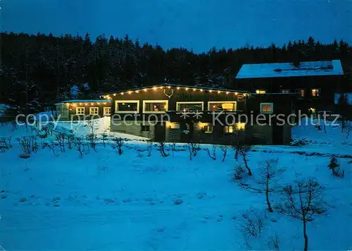 AK / Ansichtskarte Willingen_Sauerland Liftgaststaett Sepp Weiler Winter Nachtaufnahme Willingen_Sauerland