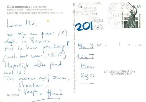 AK / Ansichtskarte Oberammergau Panorama Oberammergau