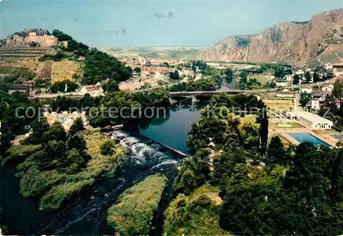 AK / Ansichtskarte Ebernburg Panorama Thermalschwimmbad Rotenfels Ebernburg