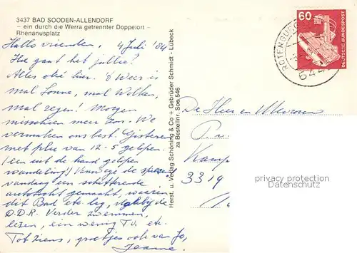 AK / Ansichtskarte Bad_Sooden Allendorf Rhenanusplatz Bad_Sooden Allendorf