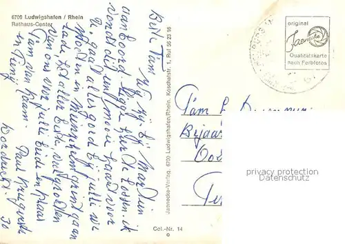 AK / Ansichtskarte Ludwigshafen_Rhein Rathaus Center Ludwigshafen Rhein