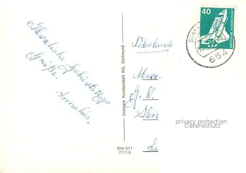 AK / Ansichtskarte Simmern_Hunsrueck Schinderhannes Turm Freibad Schlossplatz Simmern Hunsrueck